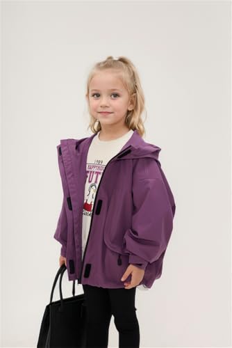 Girl's Waterproof Ski Jacket,Warm Winter Snow Coat,Hooded Fleece Outwear,Windproof RainCoat2