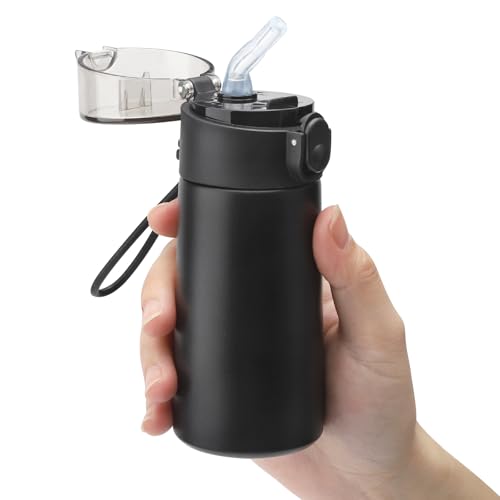 APOMOONS Piccola fiaschetta da 150 ml, piccola borraccia termica per bevande calde e fredde, in acciaio inox, per caffè, latte, scuola, viaggi, lavoro