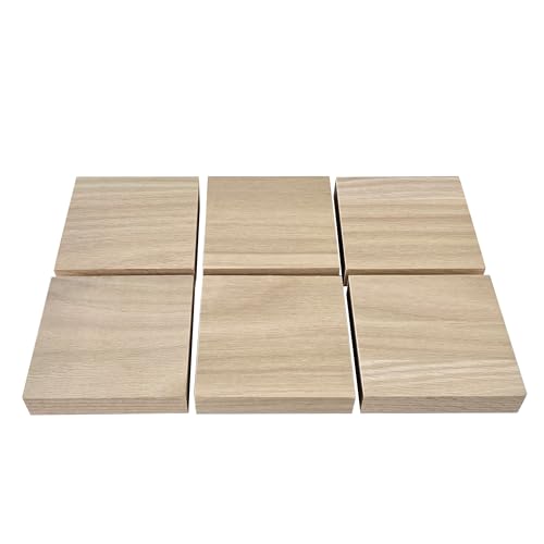 レッドオーク集成材 20mm厚 100mm×100mm 6枚