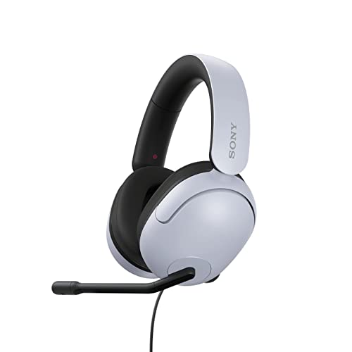 Sony INZONE H3 Wired Gaming Headphones With Mic, PS5 Headphones, Over-Ear, Personalized 360 Spatial Sound, Discord Certified MDR-G300 (White)