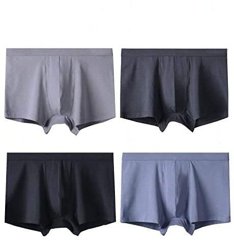 Baicomia Lot de 4 boxers confortables en micro modal pour homme, 1, L Cover