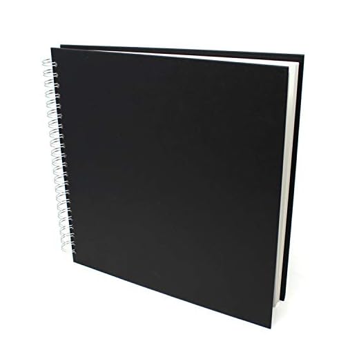 Artway Studio - Bloc Encuadernado con gusanillo - Papel Cartridge sin ácido - Tapa Dura - 170 gsm - 50 Hojas - Cuadrado (285 mm)