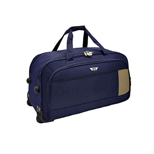 Mala Sacola de Viagem Grande com Rodinhas Tecido Poliéster Santino Cor:Azul;Tamanho:G