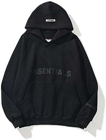 BaulatyUnisex Hoodies with Letter Fleece for Men and Women, Sweater Hip-hop Pullover Hoodie, Warm and Comfortable Fashion Sweater Hoodies