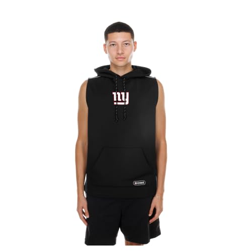New Era Men's Black New York Giants Combine Authentic Sleeveless Hoodie
