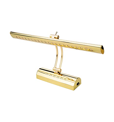 T&M LED Vanity Mirror Light for Makeup Table, Bathroom, Bedroom, Hallway and Kitchen, With 27 LED Bright Light Source. Nature White (4000-4500K) Golden Body