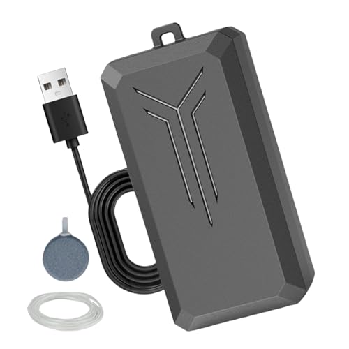 Pompe à air pour aquarium - Aérateur pour poissons - Aérateur silencieux avec accessoires - Bulleur d'oxygène pour aquarium, réservoir d'eau, étang sous...