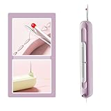 Upgraded 2 in 1 Automatic Needle Threaders Seam Ripper,Quilting Supplies Sewing Kit,Quick Sewing Machine Loop Needle Threaders (1PCS-Purple)
