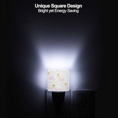 Image of LED Night Light,Cute Cartoon Swan LED Night Light Plug into Wall with Dusk to Dawn Light Sensor White Energy Efficient Nightlight for Bedroom Bathroom Hallway Living Room Kitchen