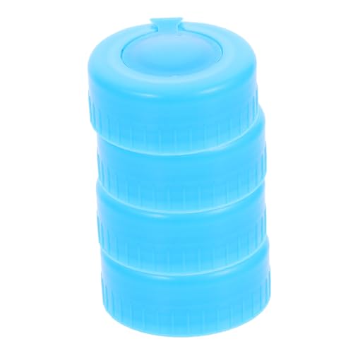 SMASOLO 4 Piezas Tapones Reutilizables para Cubos de Agua Cierre Hermético Resistentes y Fáciles de Limpiar Repuesto para Garrafas