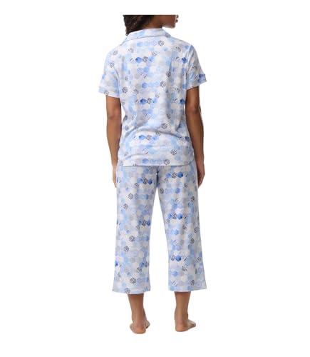 Image of Karen Neuburger Women's Short Sleeve Girlfriend Capri Pajama Set