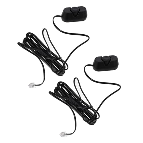 Gogogmee Lot de 2 Commandes de Volume à Distance pour Amplificateur de Puissance Automobile en Plastique Réglage du Volume du Caisson de Basses Accessoires Audio Voiture pour Contrôle