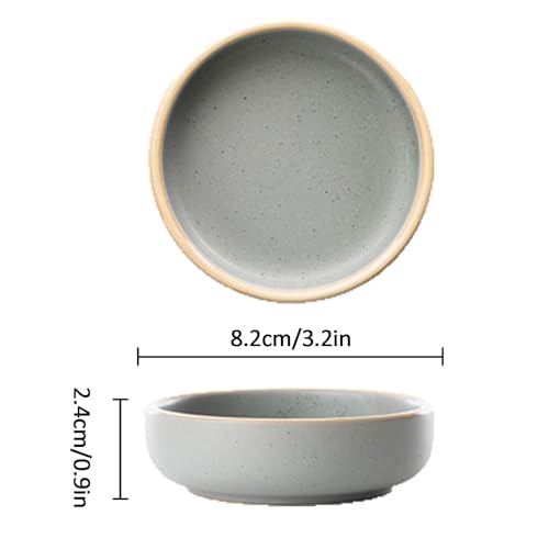 5-częściowy zestaw ceramicznych misek na przekąski, okrągłe miski do dipów i talerze do serwowania przypraw, sałatek, przypraw, przekąsek i przystawek, idealne do rozrywki i imprez