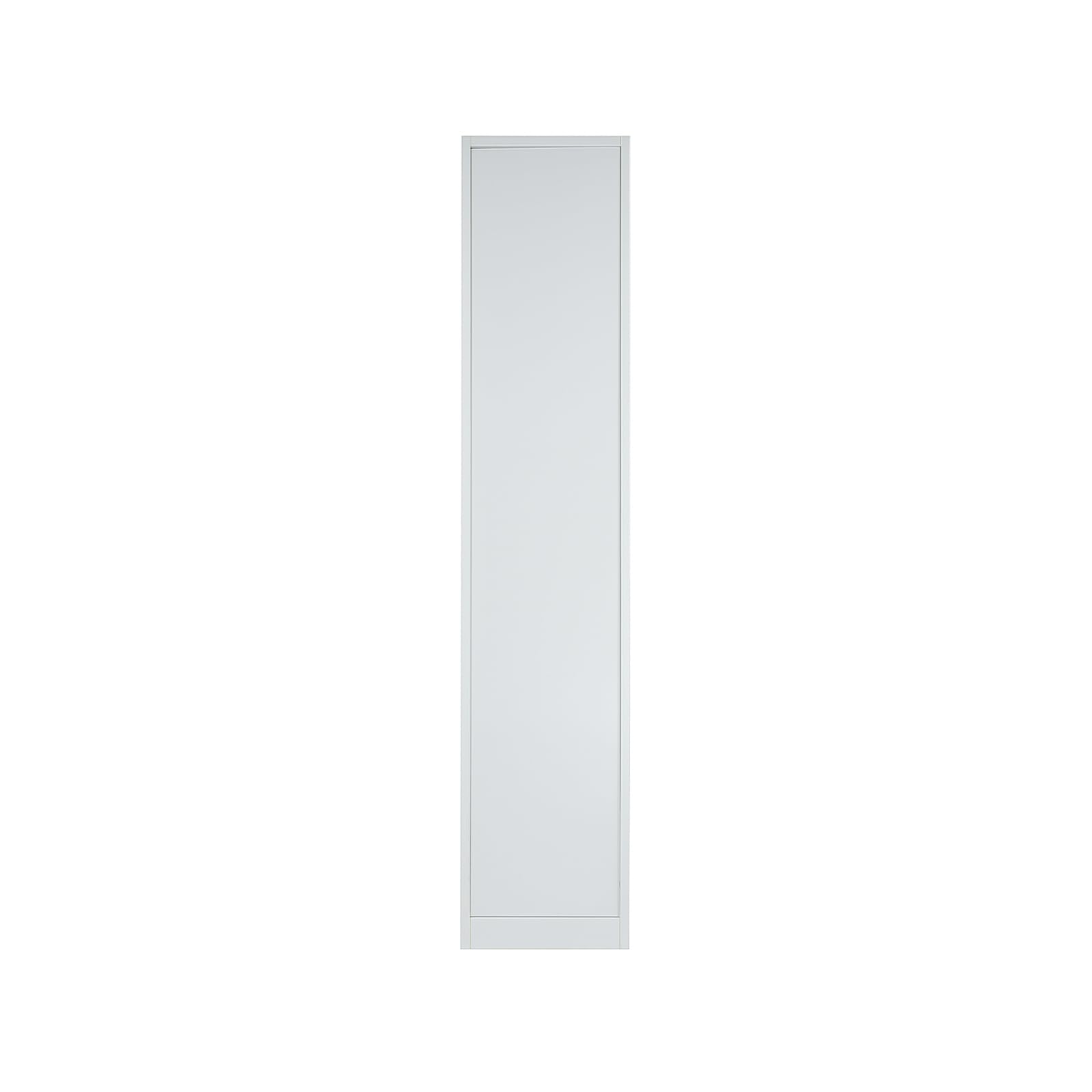 Taquilla Vestuario metálica 1 Puerta Blanca RAL 9016-185x38x45 cm con Cerradura, balda y Barra Interior - Incluye Llave | Armario metálico Estrecho Garaje Oficina Locker