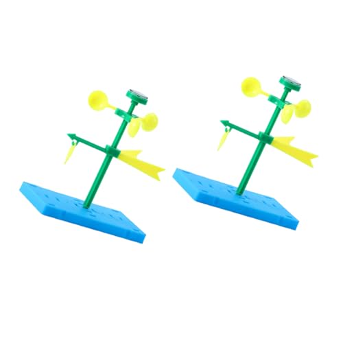 WEKAMOS 2 Set Modelli Fai da Te di Banderuola in Plastica Giocattolo Scientifico Educativo per Kit Didattico di Esperimenti Banderuola per Apprendimento e Gioco Creativo
