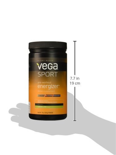 Vega Sport Pre-Workout Energizer Lemon Lime (19oz, 30 Servings) - Vegan, Gluten Free, All Natural, Pre Workout Powder, Non GMO - Thumbnail 4