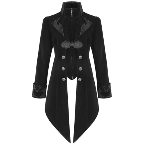 ジャケット・アウター 00s archive y2k velor gothic coat L 31w9x73NwBL.jpg