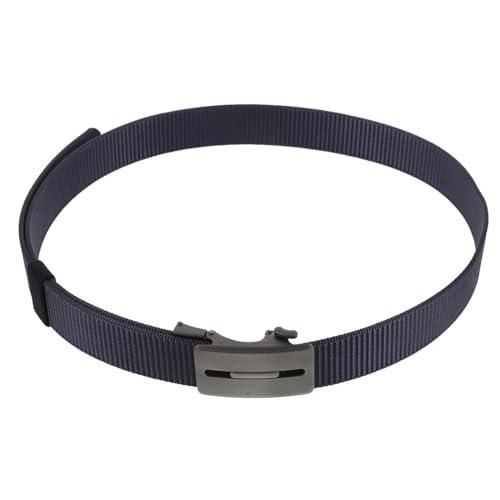 Men's Adjustable Nylon Ratchet Belt with Automatic Buckle Reversible Design for Casual Formal Wear