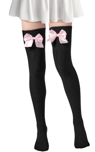 Women Thigh High Socks Extra Long Cute Knit Warm...