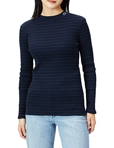 [ラコステ] Tシャツ [公式] モックネックロングスリーブTシャツ レディース TF299EL ダークネイビー 38