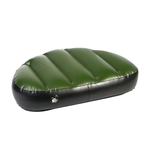 VIFERR Sitzkissen Aufblasbar Sitzkissen Kajak Boot Kissen, Angeln Sitzpolster PVC-aufblasbares schlauchboot Sitzkissen für Camping Angeln Frauen Männer (Grün)