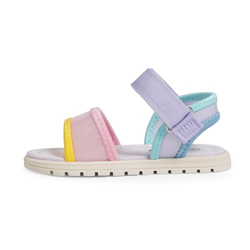 Toddler Girls Sandals Open Toe Summer Kids Sandals with Adjustable Ankle Strap for Toddler and Little Kids2