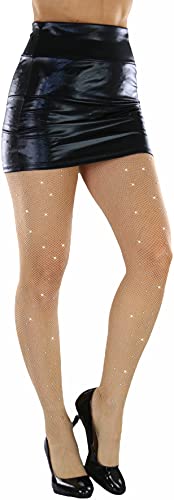 Image of ToBeInStyle Women's Sexy Vibrant Fine Classic Fishnet Full Footed Pantyhose