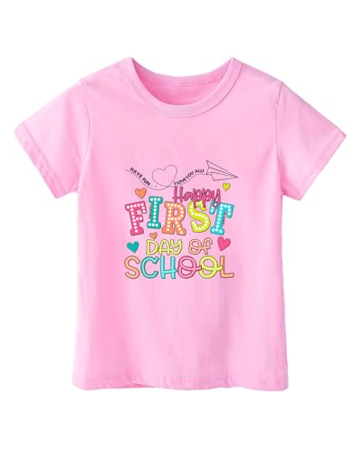 Image of Kindergarten Shirt for Girls Boys Kids Toddler First Day of School Shirts Back to School in My Kindergarten Era Tshirt 2T-7Y