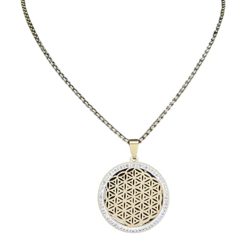 Collier graine de vie couleur or un cadeau spirituel et esthétique unique