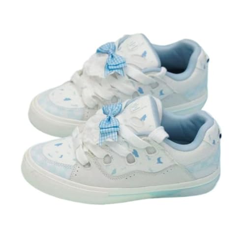 Thick Sole Sneakers Women 2025 Retro Y2K Cute Walking Shoes | Ice Cream Colors | Comfortable & Stylish