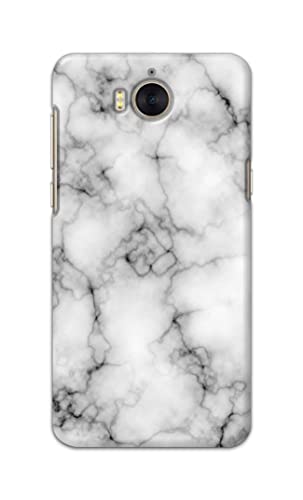 Image of Light White Marble Texture Natural Pattern Hard Back Case Cover for Huawei Y5 (2017) / Huawei Y6 (2017) / Nova Young, MYA-L03 /L23, L02 /L22 Back Cover -(J5) VNS2230
