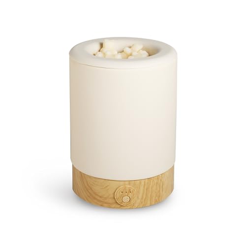 Happy Wax Bone Signature Wax Melt Warmer for Scented Wax Melts, Cubes & Tarts – Electric Wax Melter with Automatic Timer and No Scrape Silicone Dish for Easy Wax Removal