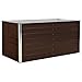 Produktbild Festnight Hochbeet Pflanzkübel Blumentopf Blumenkasten Blumenkübel Pflanztopf mit Sicherheitskanten für Gärten, Balkone oder Terrassen Dekorieren Braun 160 x 80 x 77 cm Verzinkter Stahl