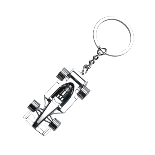 Image of BESULEN Race Car Keychain, Metal Automotive 3D F1 Racing Car Model Key Fob, Vehicle Decor Keychain Accessories for Men Women