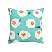 Housse d'oreiller Œufs Frits À La Roquette Taie d'oreiller D'Extérieur Housse De Coussin Imprimés Taie Coussin 45X45Cm pour Chambre, Voiture, Hôtel