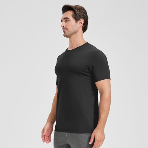 netdraw Men's Bamboo Viscose Athletic Shirt Lightwieht Cooling Moisture Wicking Workout Running Hiking Fitness T-Shirt3