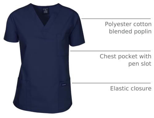 Image of Dagacci Scrubs Medical Uniform Women and Men Scrubs Shirts and Tops