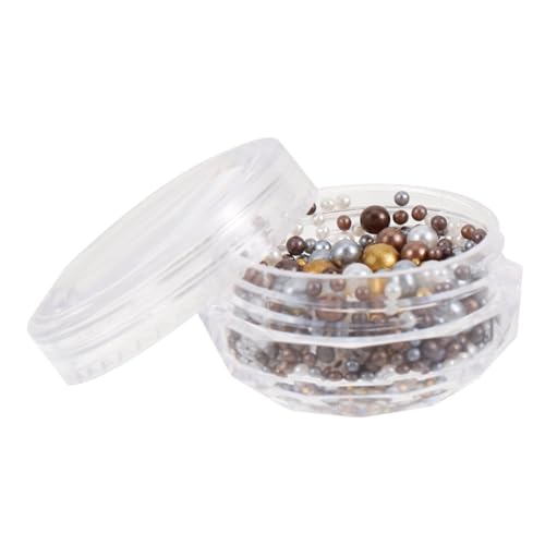 FRCOLOR DIY Nail Art Pearls Small Nail Charms Pearl Decorations Manicure Store Supplies