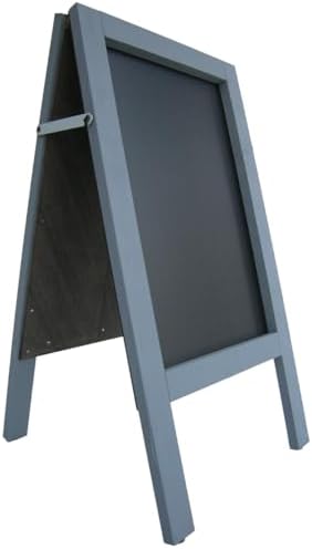 Single Sided Medium Oak Chalkboard/Blackboard. Fitted With Tough Melamine™ Hard Plastic, Non Porous Panels - Easy To Clean. 80cm X 40cm For Chalk