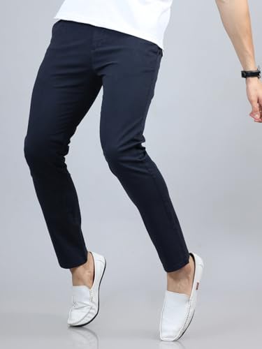 Image of Jack and Jini Men Casual Stretchable Cotton Pants | Chinos | Trousers (Regular Fit)