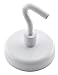 Master Magnetics 07291 White Magnet Hook 2 Count