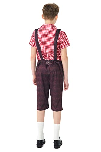 Disfraz Oktoberfest Baviera para niños con sombrero miniatura 3