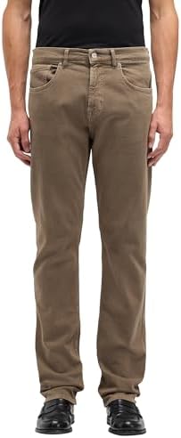 7 For All Mankind Men's The Straight Left Hand Cub Pants, Brown, 33W
