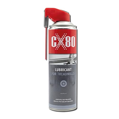 CX80 Laufband Schmiermittel | Silikonöl Spray für Laufbänder & Fitnessgeräte | Reduziert Reibung & Quietschen | Schützt langanhaltend vor Korrosion & Rissbildung | 500 ml DuoSpray
