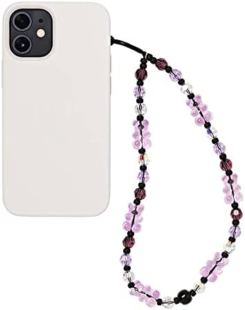 Wristlet Phone Strap Phone Bling Charms Keychain Bracelet Accessories Handmade Y2K Vibe Beads Cell Phone Chain Keychain BlackPink K-Pop J-Pop Women Girls Gift for Her Birthdays Anniversaries Holidays (12-purple-gummy bear)
