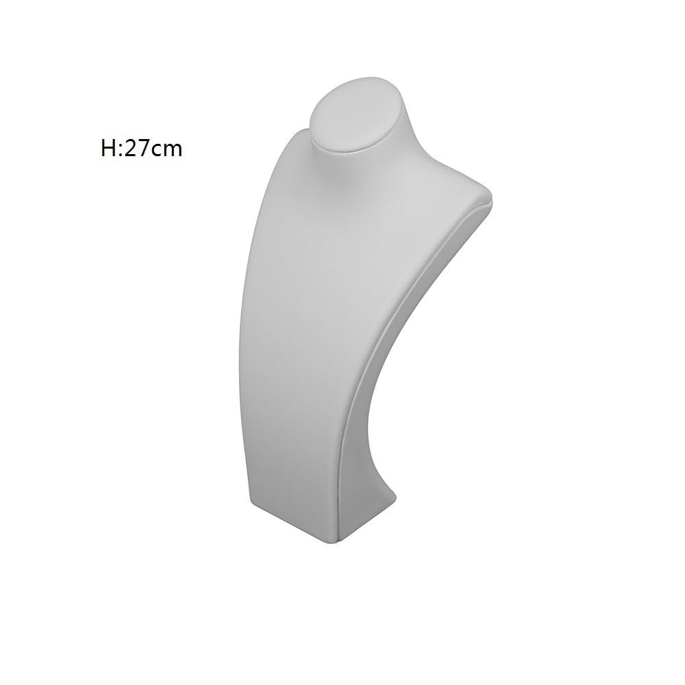 Stojak na biżuterię Jade Necklace Display Rack Jewelry Rack Jewelry Rack Pendant Props Black/White przechowywanie biżuterii (biały, średni)