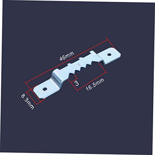 Image of DOITOOL 20 Pcs Kit Picture Frame Hook Picture Hanging Hardware Double Hole Metal Hook Easel Jagged Iron