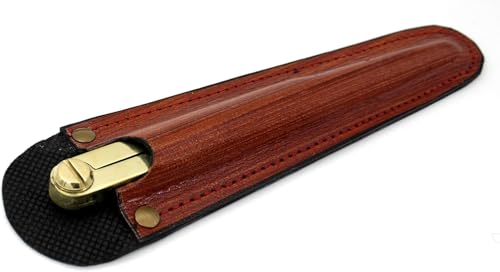 Brújula magnética náutica de latón antiguo con caja de regalo grabada en cuero miniatura 5