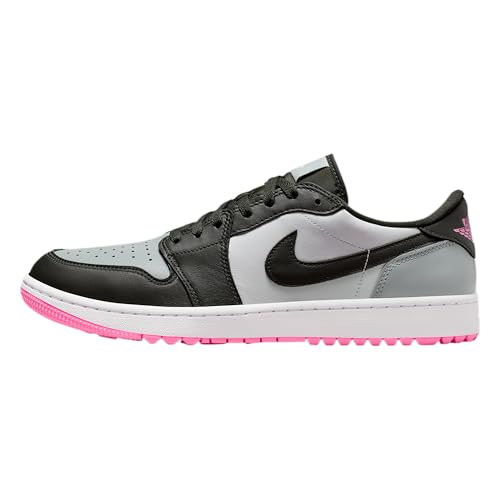 Air Jordan 1 Low G Golf Shoes (White/Light Promise/Pink Glow/Sequoia) Size 10