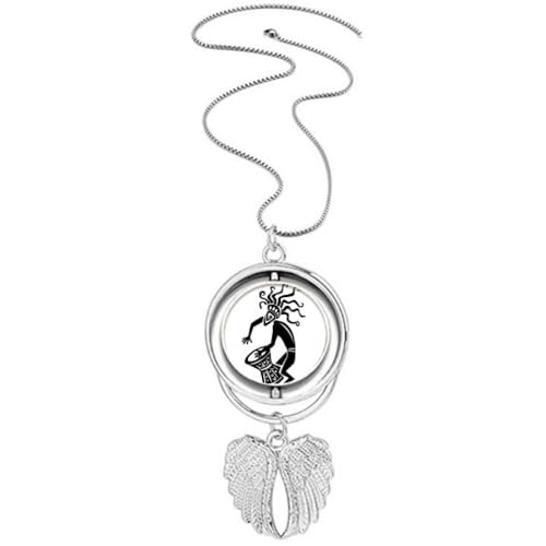 Collier ailes d'ange égyptien rotatif, le bijou anti-stress parfait